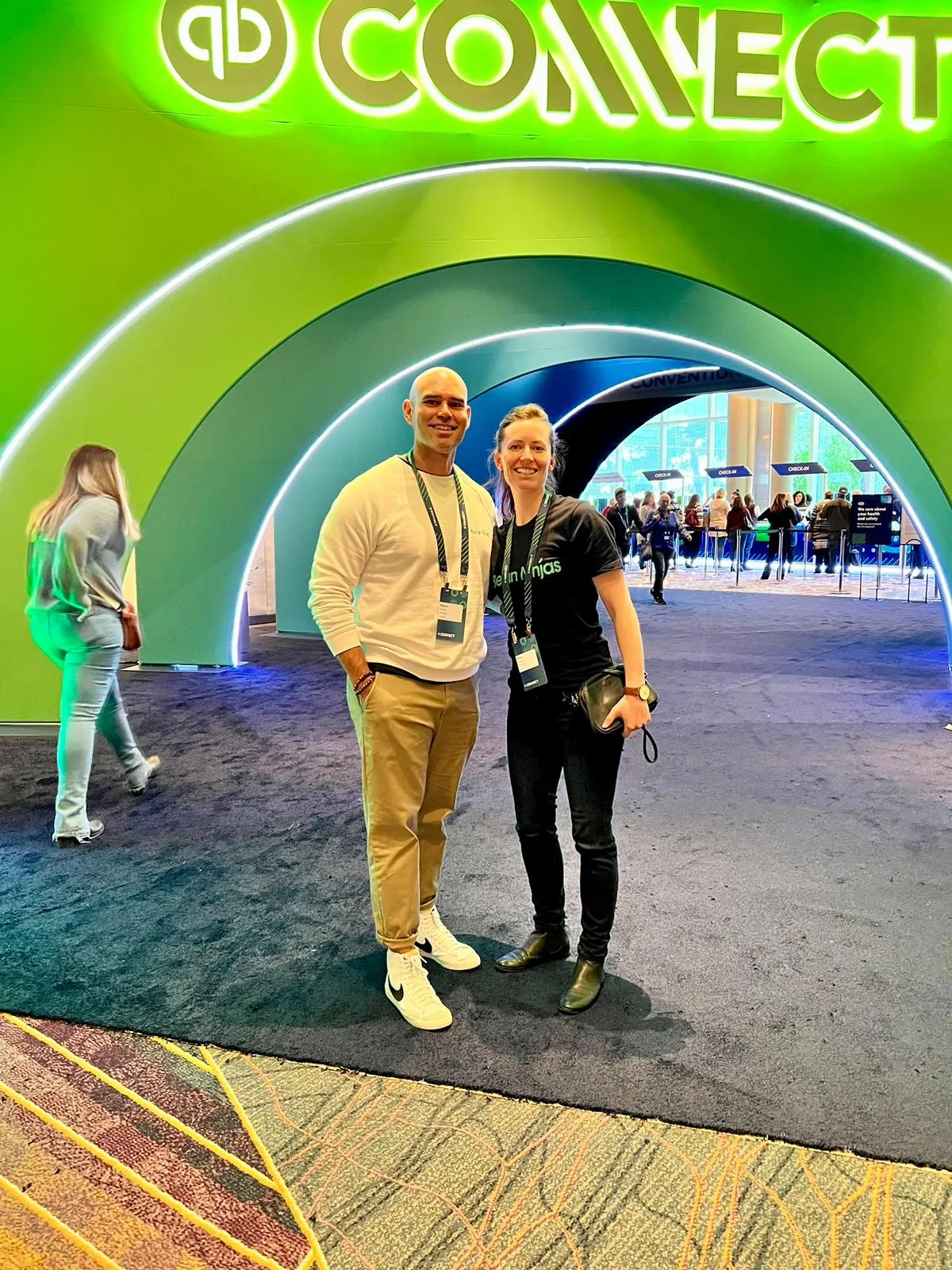 Quickbooks Connect conference in Las Vegas with my business partner Wayne