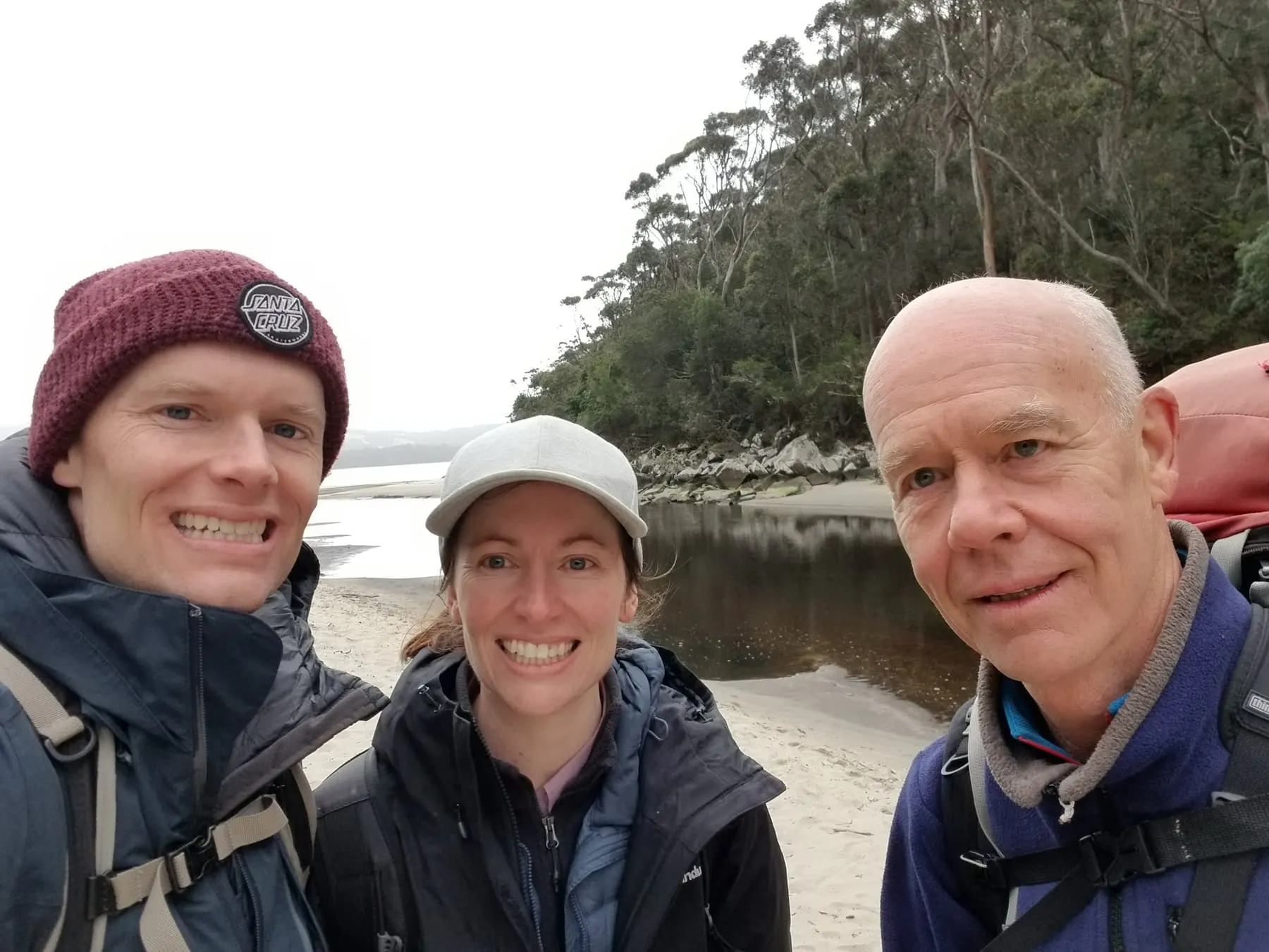 Hiking the 3 Capes Trail in Tasmania with my Dad and brother